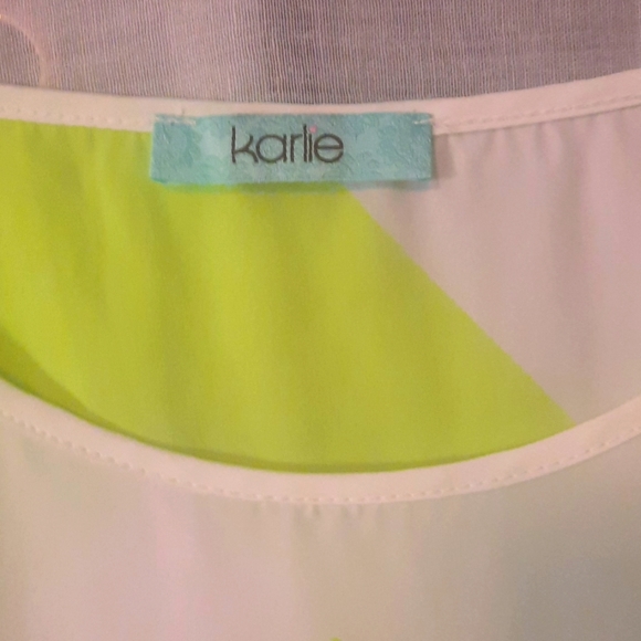 Neon/White 3/4 sleeve - Picture 2 of 3